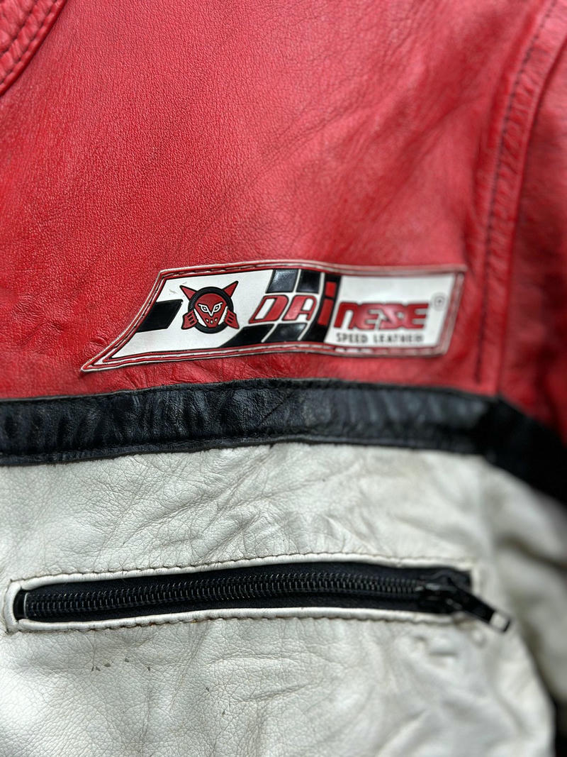 DAINESE 2 Piece Leather Motorcycle Suit RS-Size-L - Image 4