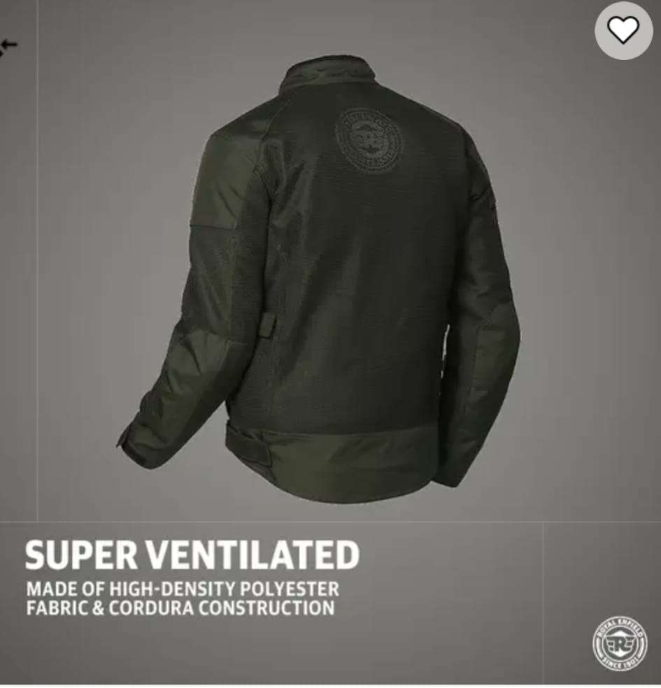 WINDFARER ROYAL ENFIELD JACKET-OLIVE - Image 2