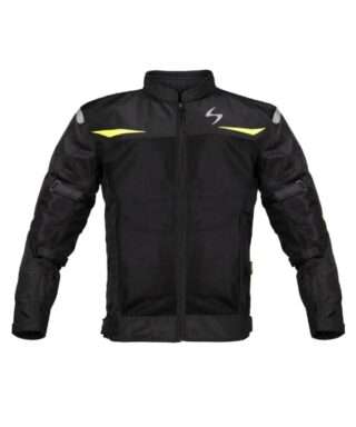 Scala Blaze Level 2 Riding Jacket - Black and Neon