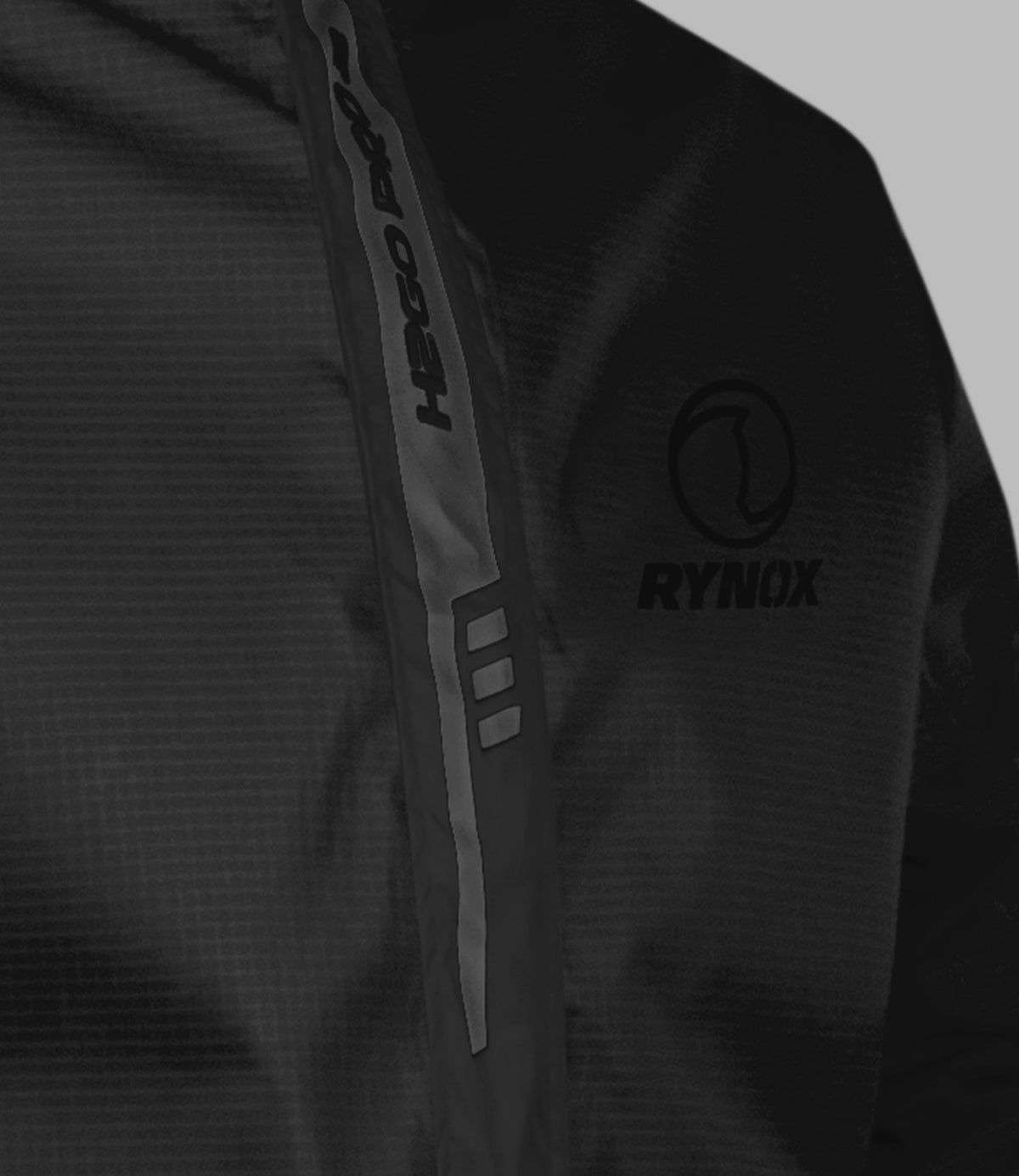 Rynox H2GO Pro 3 Rain Jacket (Black) - Image 4