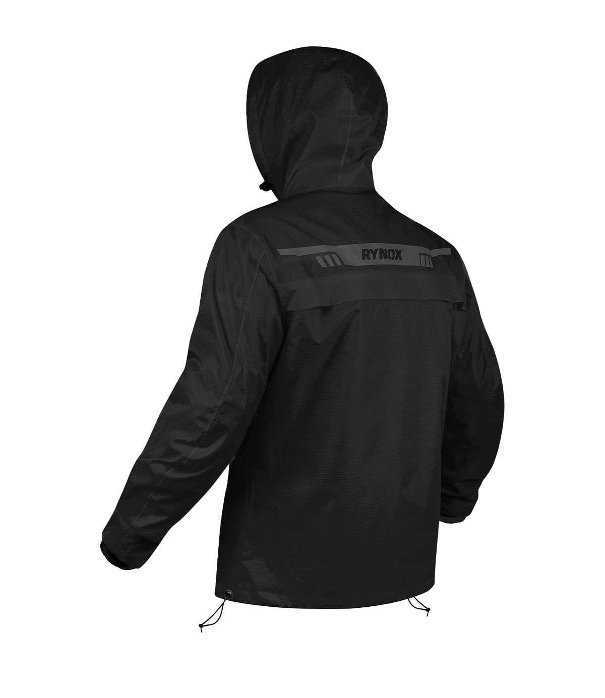 Rynox H2GO Pro 3 Rain Jacket (Black) - Image 8