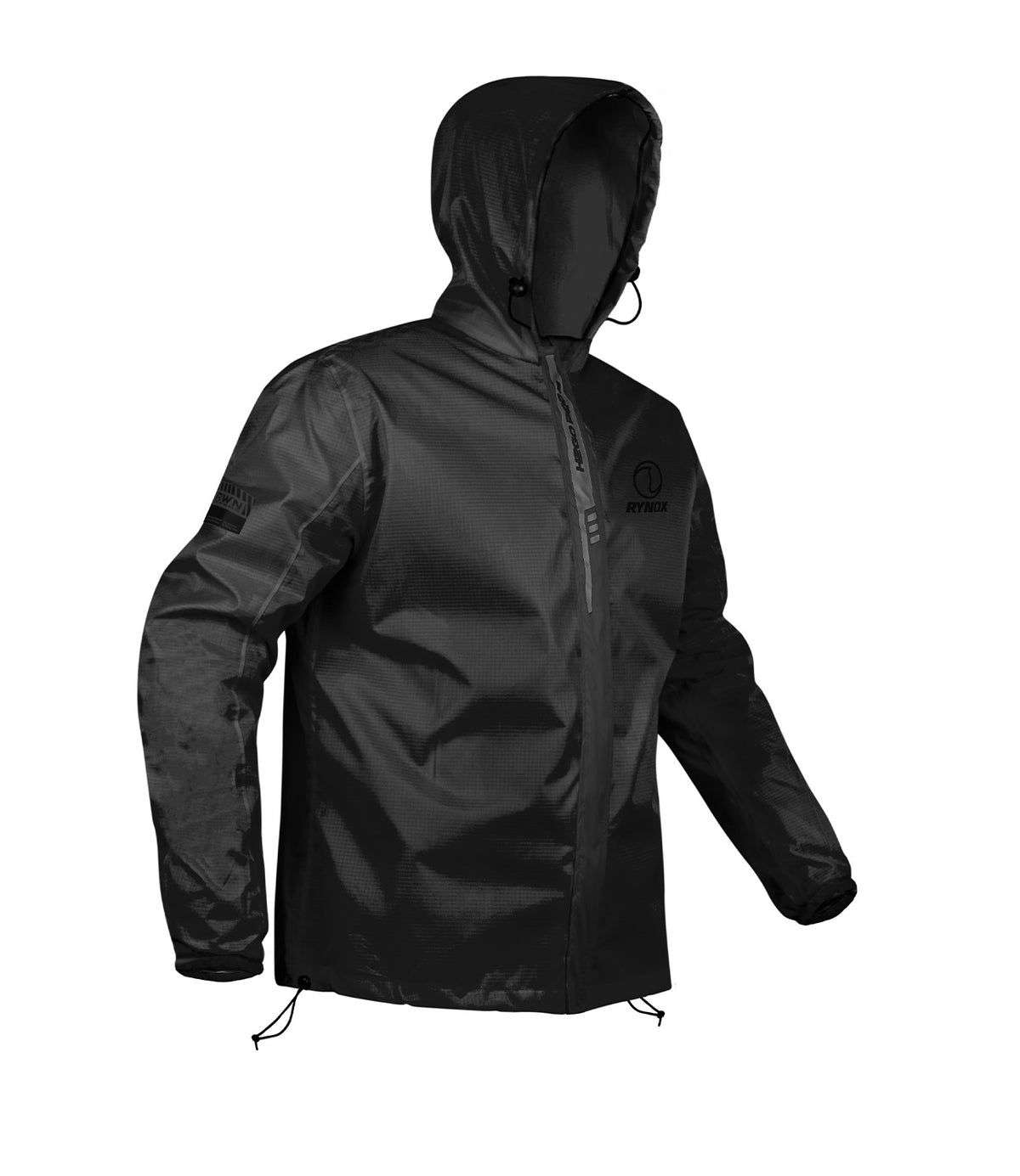 Rynox H2GO Pro 3 Rain Jacket (Black)