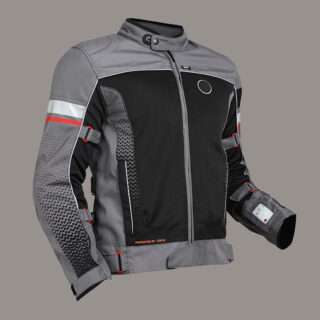 EXPLORER V4 PRINT RIDING JACKET - GREY