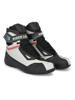 Eego Italy Rider-2 Grey Water Resistant Motorcycle Riding Boot