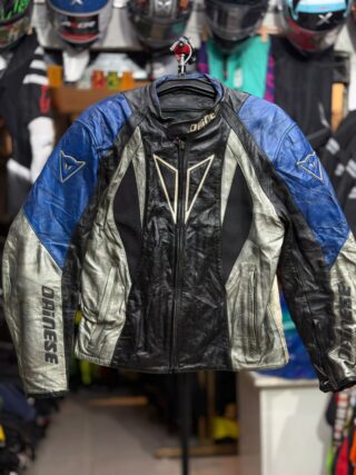 DAINESE LEATHER RIDING JACKET WITH LVL 2 PROTECTION SIZE L ( 42 CHEST)