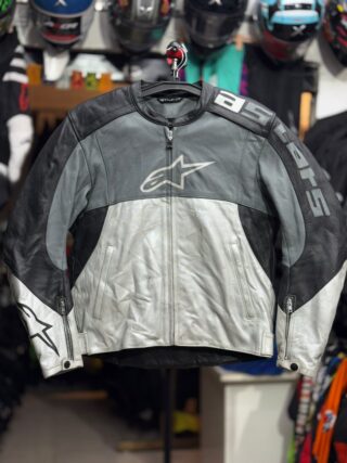 ALPINE STAR LEATHER RIDING JACKET WITH LVL 2 PROTECTION SIZE L ( 42 CHEST)