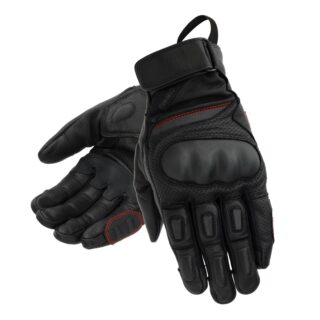 ARIZONA LEATHER GLOVES ROYAL ENFIELD - BLACK