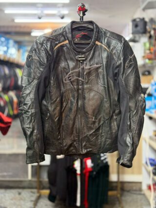ALPINESTAR LEATHER JACKET WITH LVL 2 PROTECTION SIZE XL CHEST 44