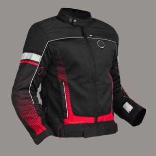 EXPLORER V4 PRINT RIDING JACKET - STELLAR RED