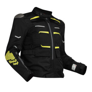 CROSSROADER ROYAL ENFIELD RIDING JACKET PRINT NEON