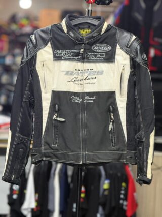 FASTLANE LEATHER & MESH RIDING JACKET WITH LEVEL 2 PROTECTION SIZE M (40 CHEST)