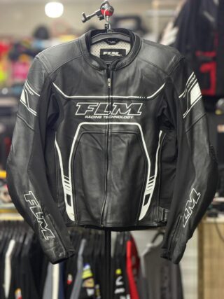 FLM LEATHER  RIDING JACKET WITH LEVEL 2 PROTECTION SIZE XL 44 CHEST)
