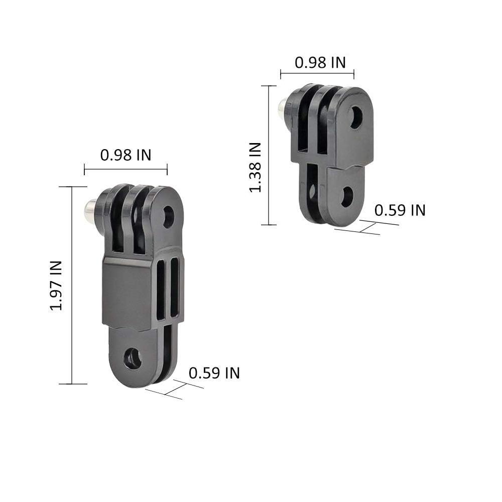 Action Pro Same Direction Straight Joint Mount Connection Compatible with GoPro Hero 13/12/11/10/9/8/7/6/5/4/3+/3, DJI Osmo Action, Insta360, SJCAM, YI, EKEN 4K, Noise Play & Other Action Cameras - Image 3