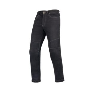 Cramster Velocity Motorcycle Jeans | Impact Protection | Abrasion Resistance | Classic 5-Pocket Design - Black, Medium