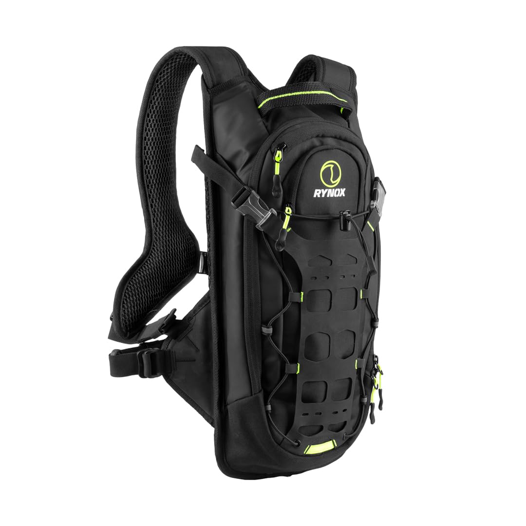Rynox Navigator Hydration Backpack - 4 Ltr I BackTrack Adjustable Harness Technology | 600D Cordura Panels