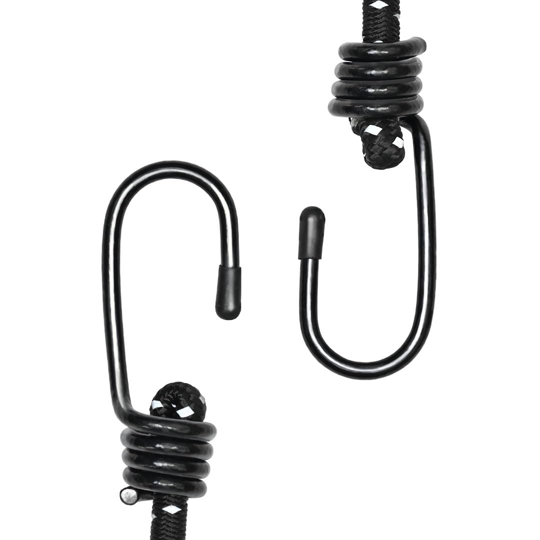 ViaTerra Reflective Bungee Cord for Bike Luggage with Hooks - Durable Bike Rope and Luggage Tie Down, Perfect Bungee Cord and Luggage Rope for Bikers - Image 3