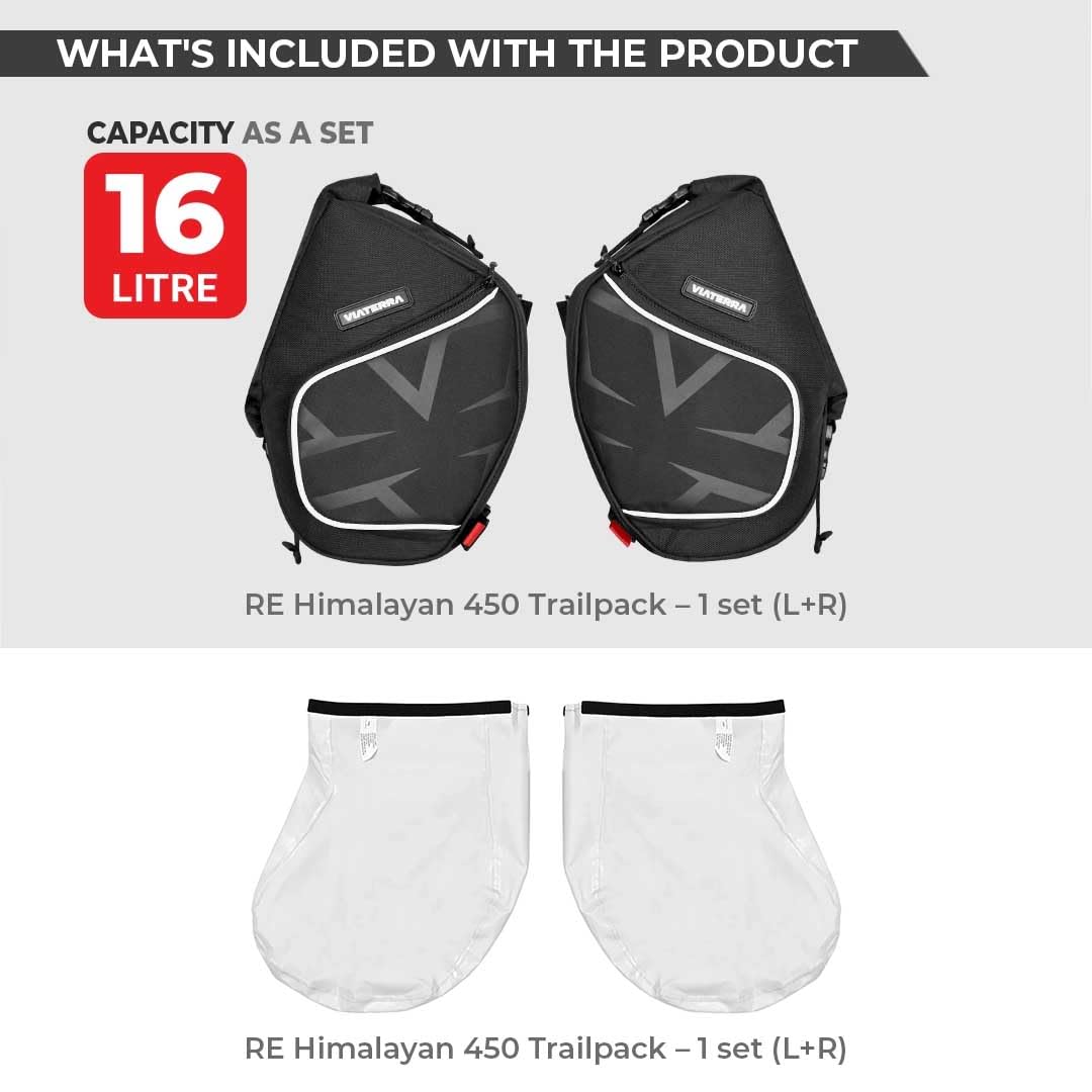 ViaTerra RE Himalayan 450 Trail Pack or Crashbar Bags - Image 4