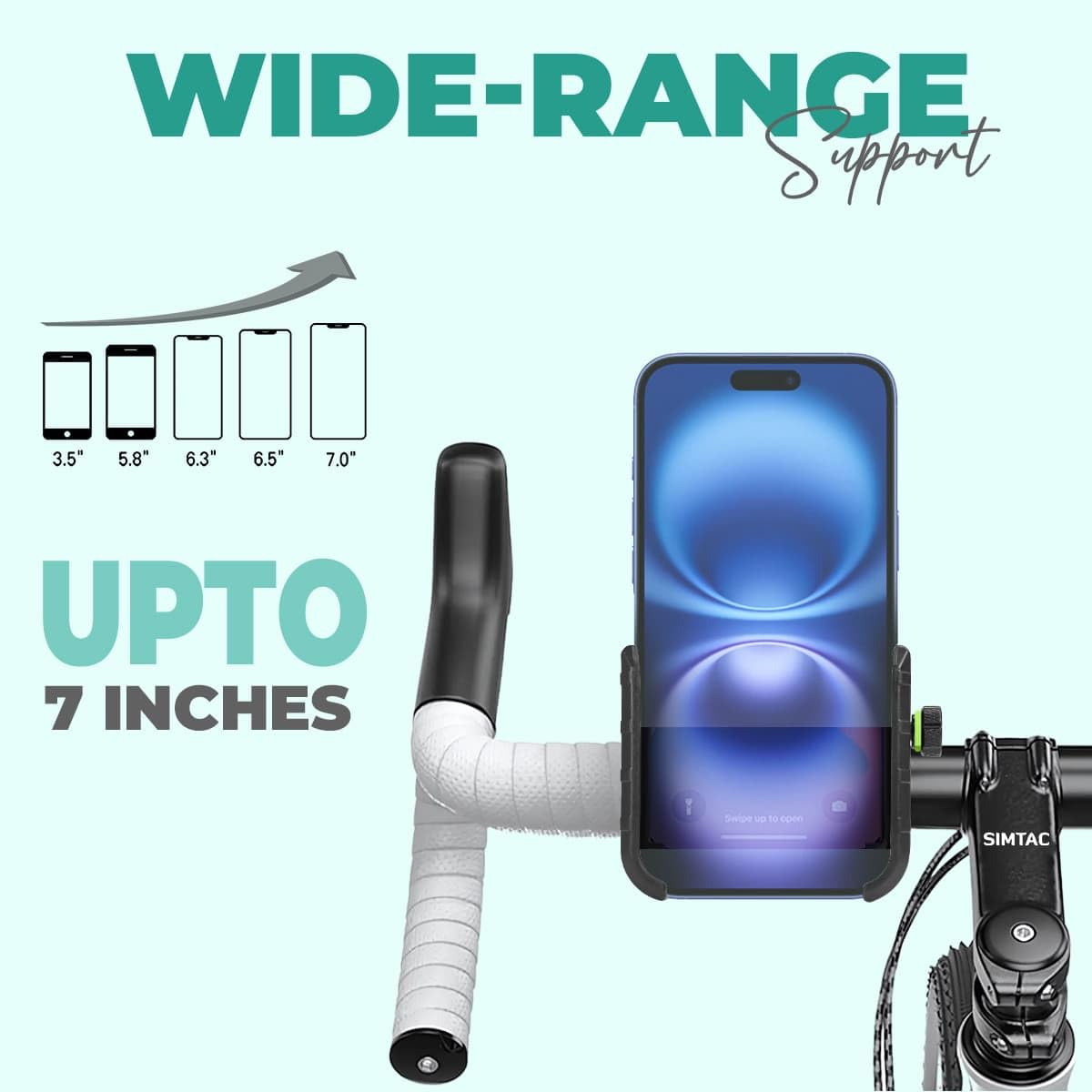 SIMTAC Super Grip Mobile Holder with Vibration Damper for Bikes/Scooters/Bicycle - Image 5