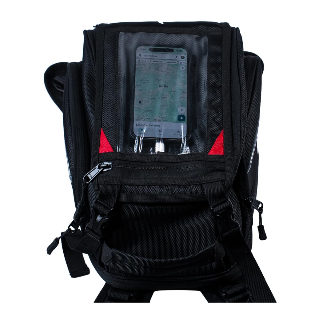 Raida Compass K16 Motorcycle Tank Bag 16L Expandable Capacity - Image 3