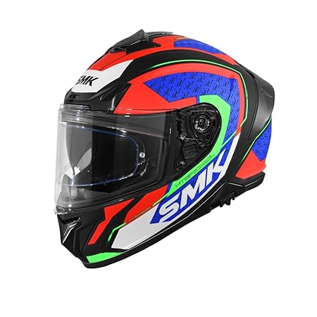 SMK Typhoon RD1 ISI ECE & DOT Certified Full Face Dual Visor Helmet for Men and Women with Pinlock Fitted Clear Visor and Inner Sun Visor - Image 2