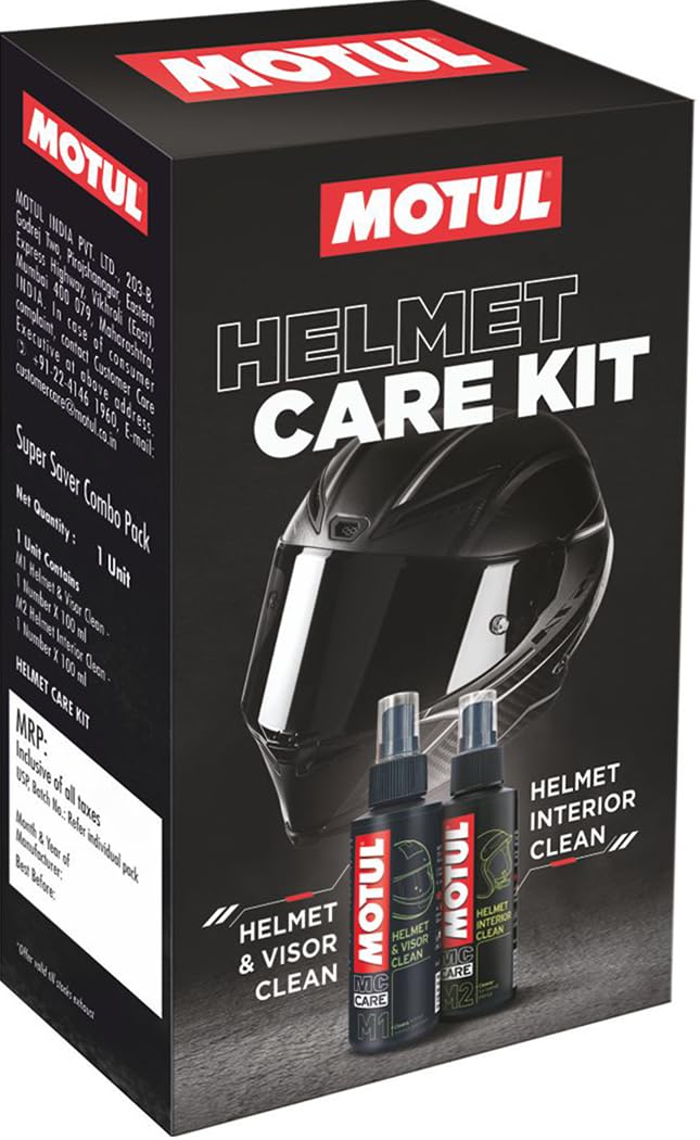 Motul Helmet Care Kit – Helmet Visor & Interior Cleaner Spray Anti-Bacterial