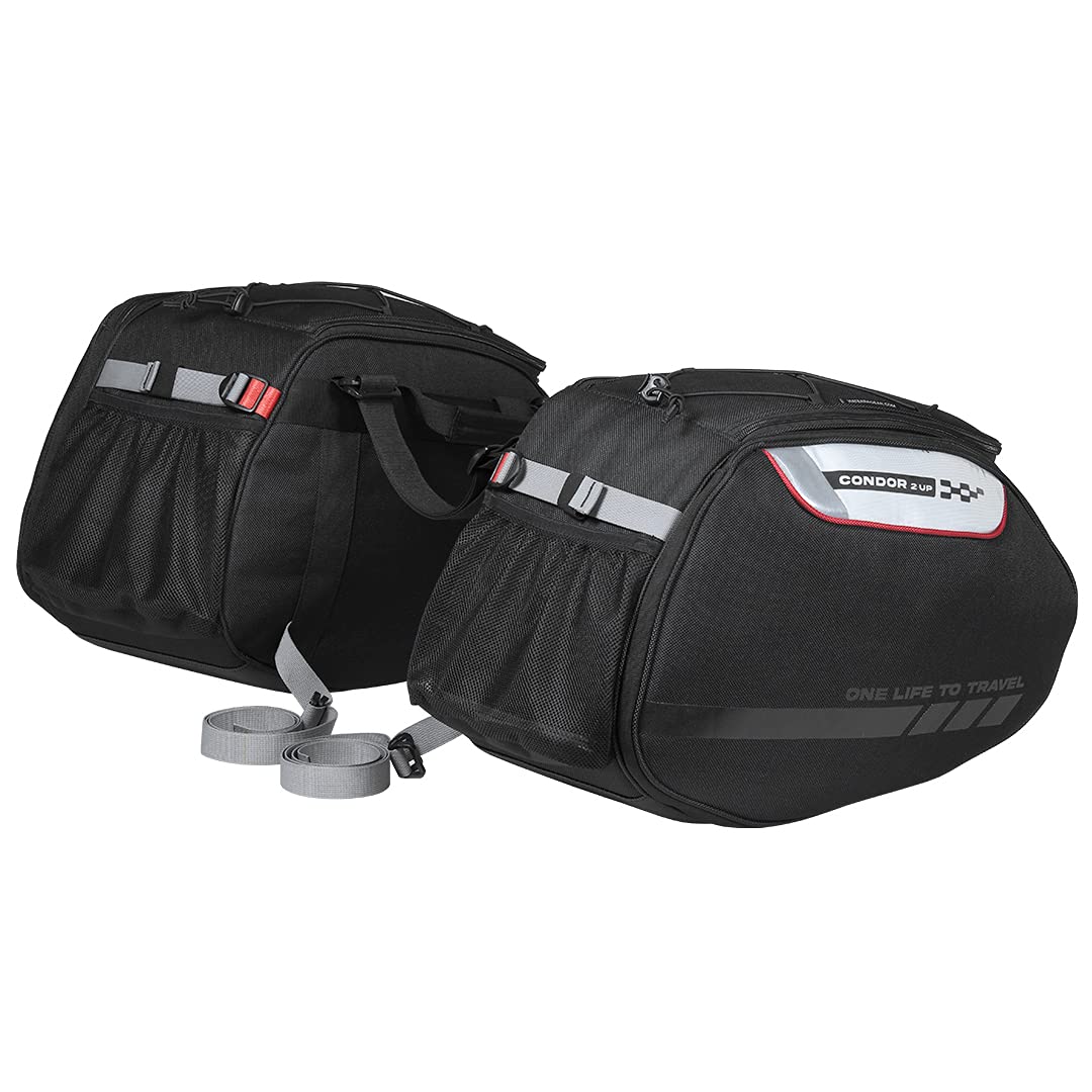 ViaTerra Condor 2UP Waterproof Saddlebag (64 LTR) |Compatible with All Bikes with Saddle Stay for Motorcycle - Image 2