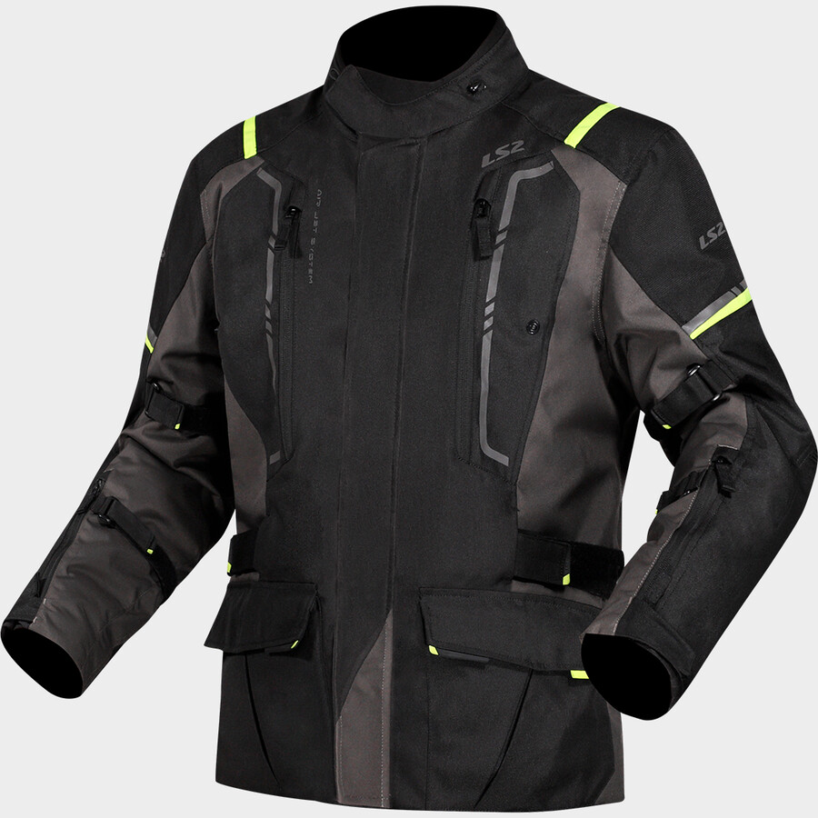 NARVIK JACKET GREY BLACK HI-VI YELLOW
