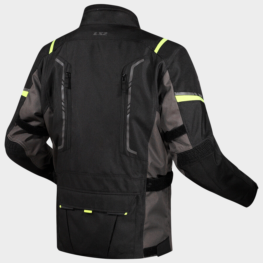 NARVIK JACKET GREY BLACK HI-VI YELLOW - Image 2