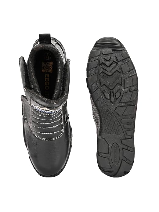 Eego Italy Men's TREKGOAT Genuine leather anti skid water resistant trekking boots with complete protection - Image 5