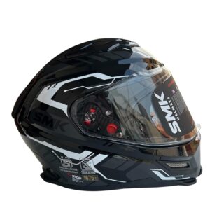 SMK Agnar TEKTRON Full Face Dual Visor Helmet, ISI, DOT & ECE 22.06 Certified, Pinlock 30 Insert