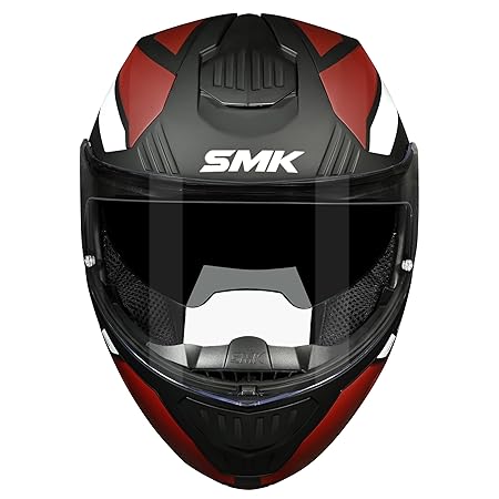 SMK Gullwing Sonic Flip-up Full Face Helmet ISI, ECE22.06 and DOT Certified with Pinlock and Dual Visor - Image 5