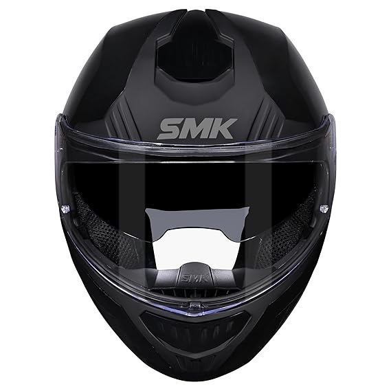 SMK Gullwing Solid Flip-up Full Face Helmet ISI, ECE22.06 and DOT Certified with Pinlock and Dual Visor - Image 4