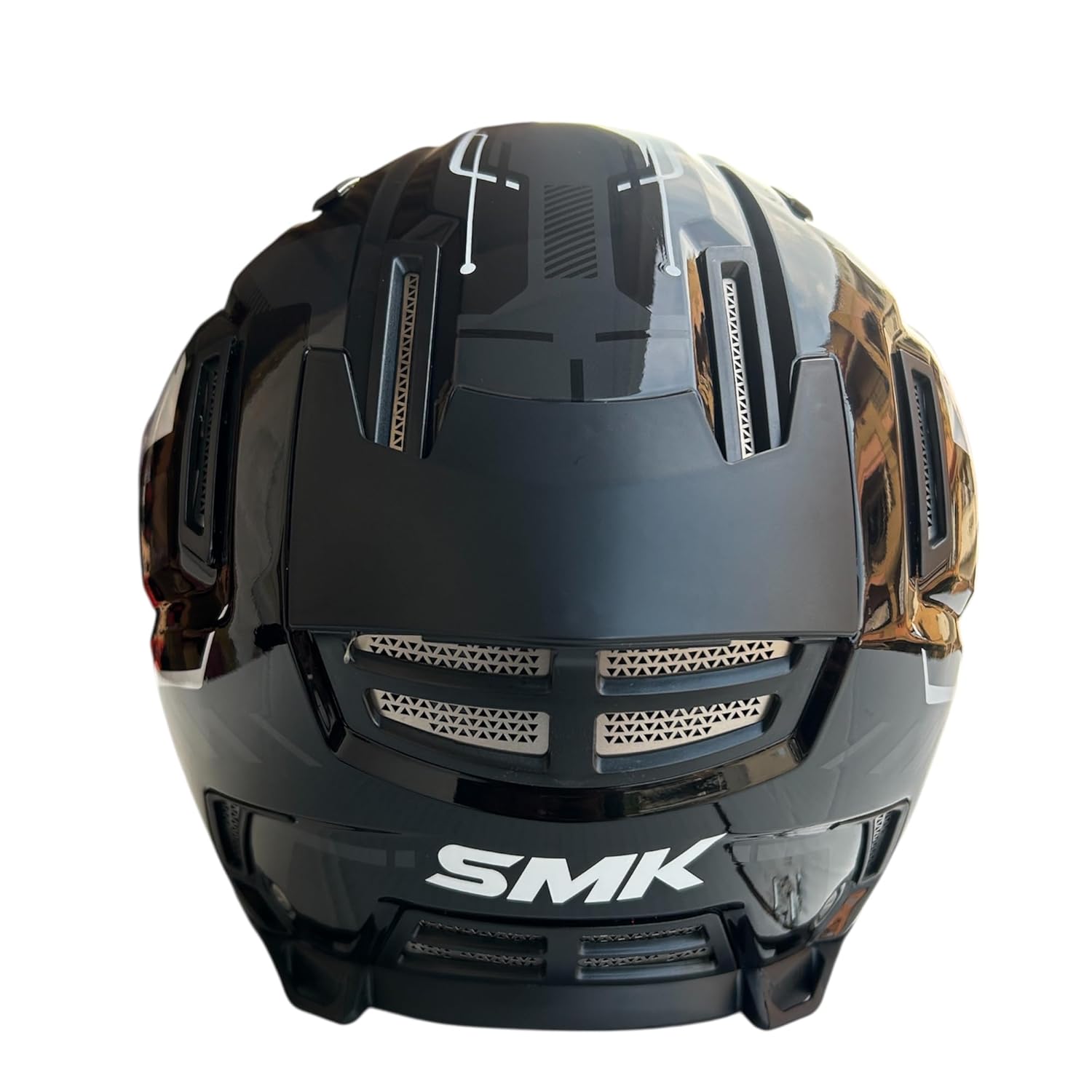 SMK Agnar TEKTRON Full Face Dual Visor Helmet, ISI, DOT & ECE 22.06 Certified, Pinlock 30 Insert - Image 3