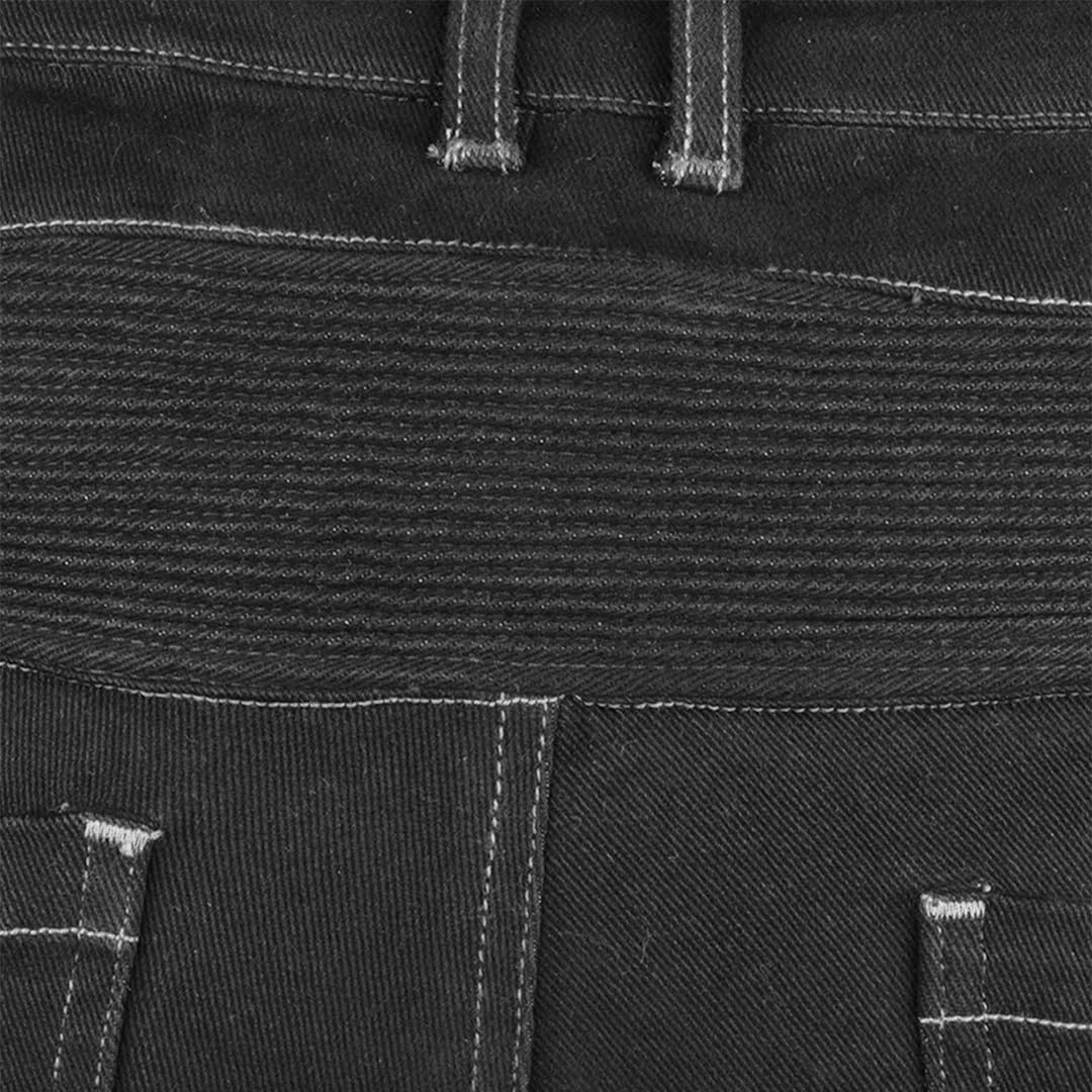 Cramster Velocity Motorcycle Jeans | Impact Protection | Abrasion Resistance | Classic 5-Pocket Design - Black, Medium - Image 6