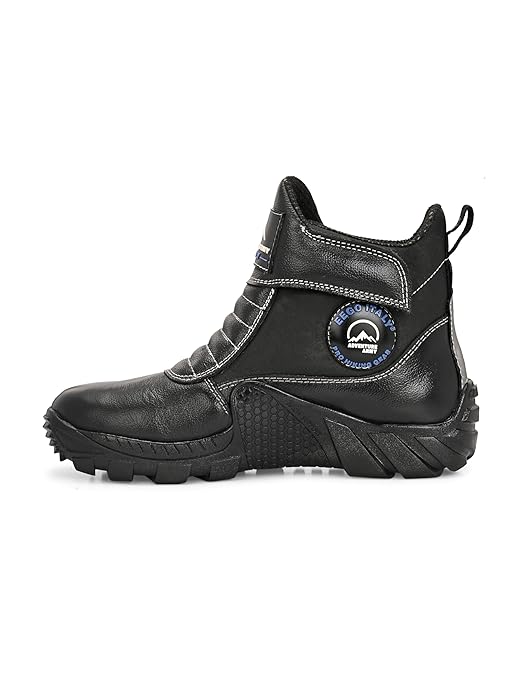 Eego Italy Men's TREKGOAT Genuine leather anti skid water resistant trekking boots with complete protection - Image 4