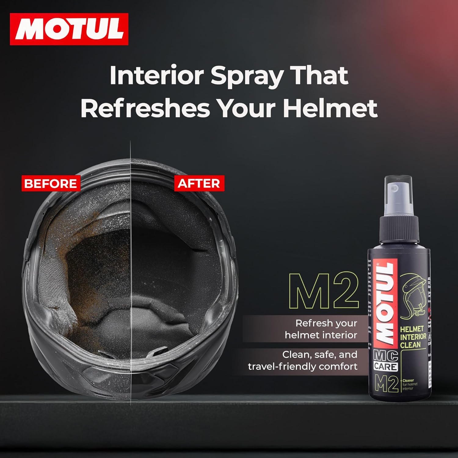 Motul Helmet Care Kit – Helmet Visor & Interior Cleaner Spray Anti-Bacterial - Image 7