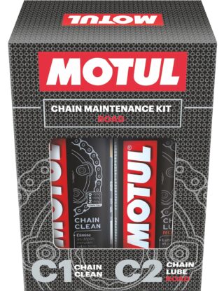 Motul Chain Lube & Chain Cleaner Combo for Bikes – C2 Lubrication + C1 Deep Cleaning Spray for Superior Chain Care, Suitable for All Motorcycles, 150 ml Eac