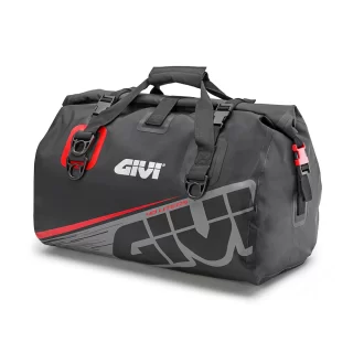GIVI Waterproof Cylinder Tail Bag 40 Ltr Grey Red