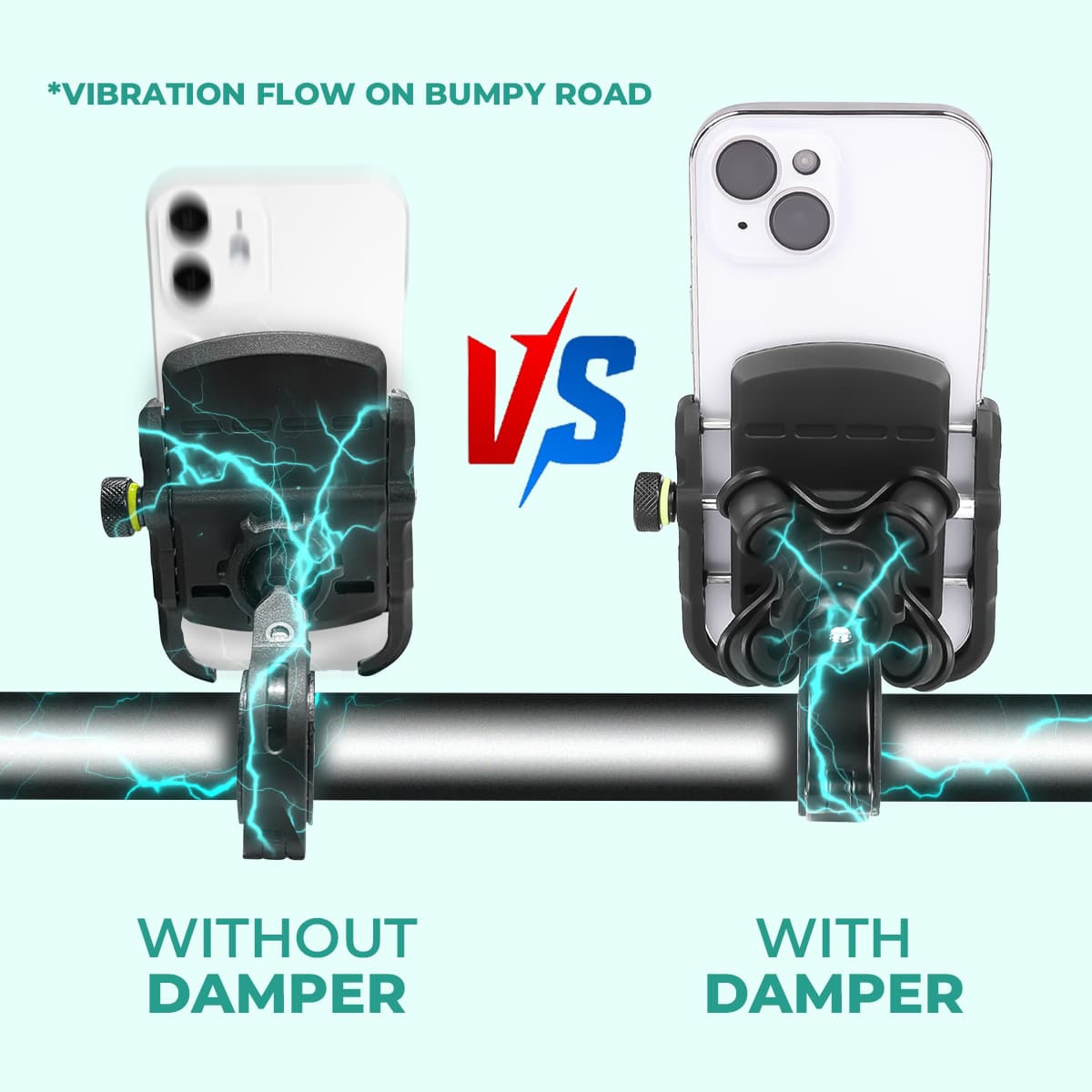 Simtac super grip with vibration damper & USB-A charger - Image 12