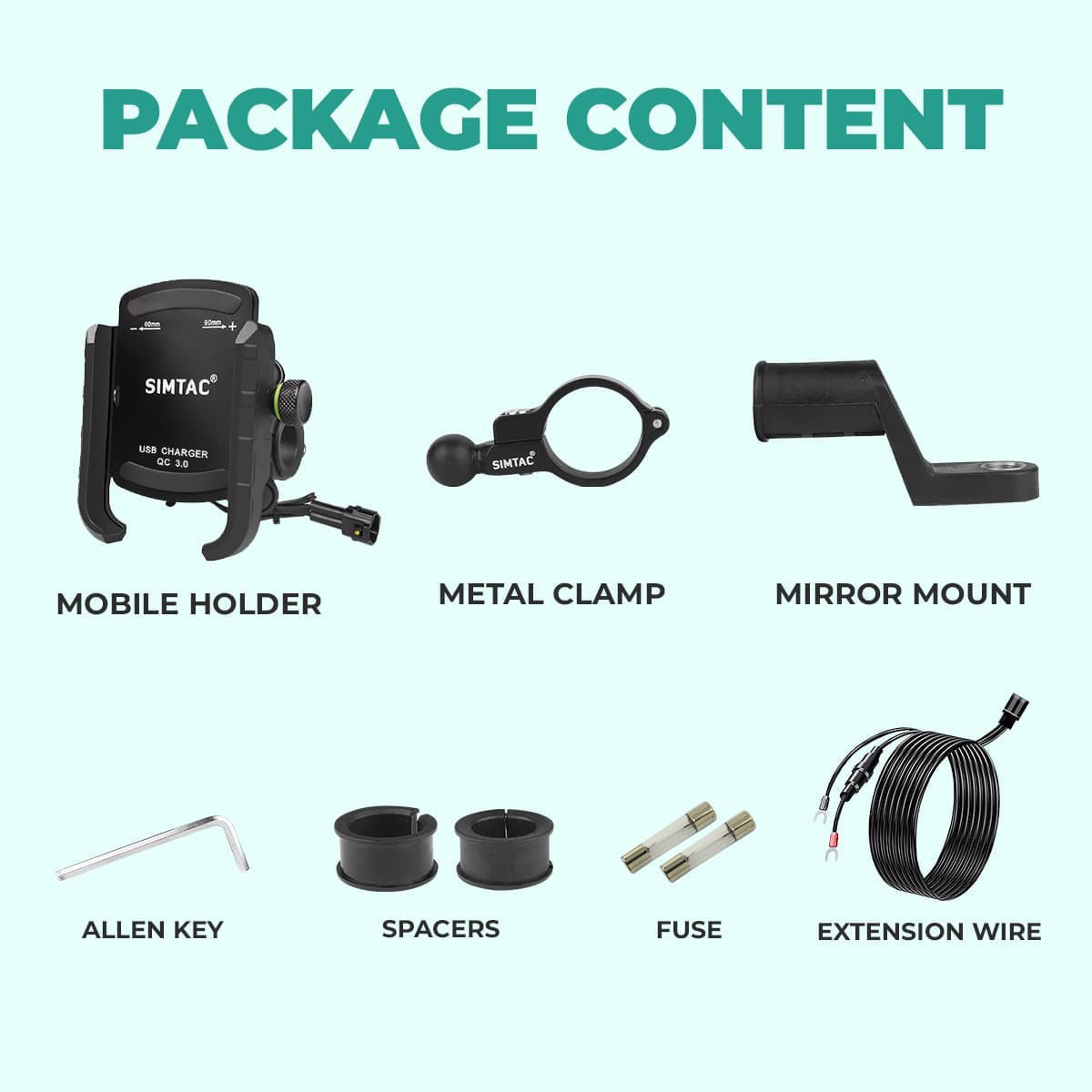 Simtac super grip with vibration damper & USB-A charger - Image 9