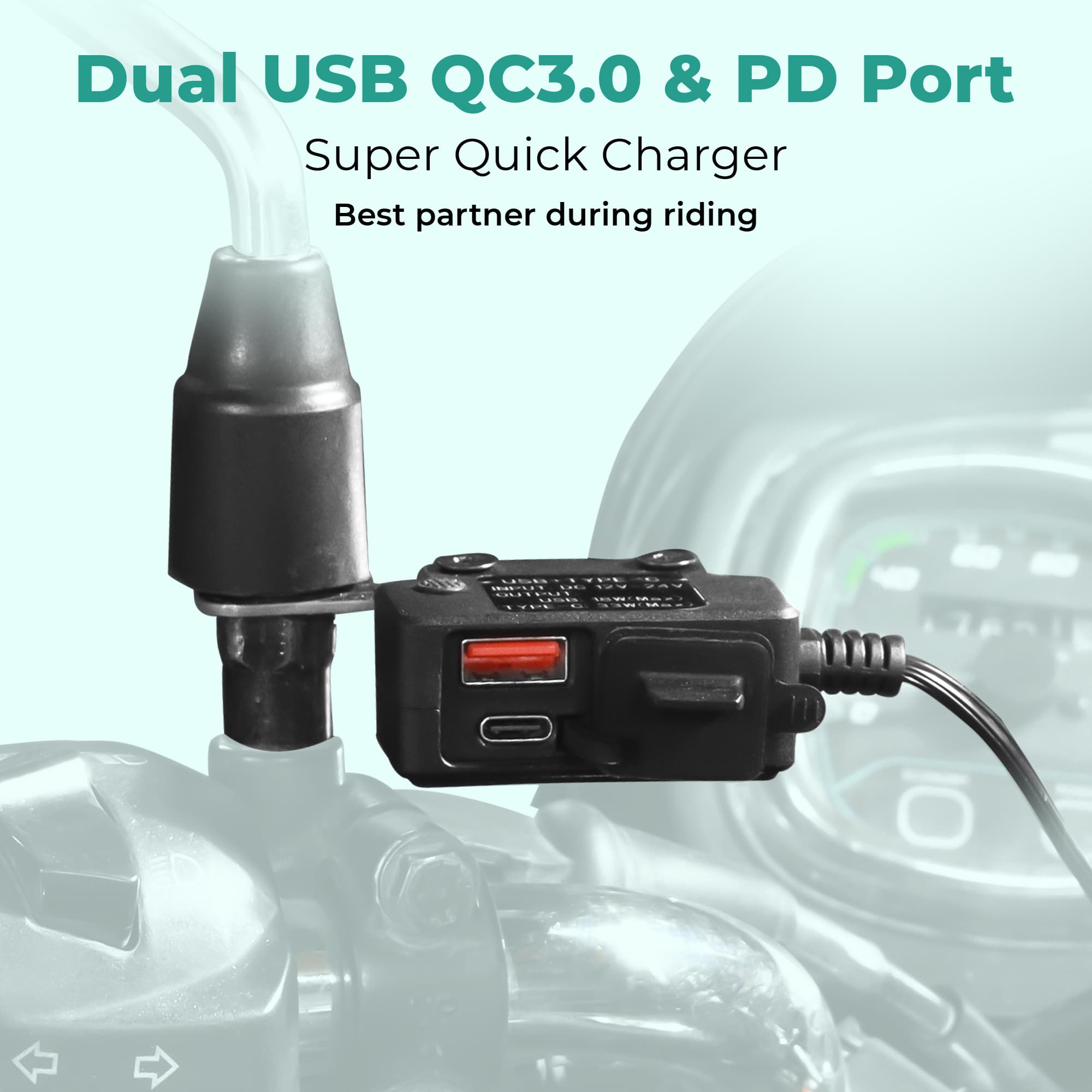 Simtac rapidride duo 51w charger with USB-A & Type-C Rated 5.00 out of 5 based on 2customer ratings ( 4 Reviews ) SKU: UAC51W-DUO - Image 3