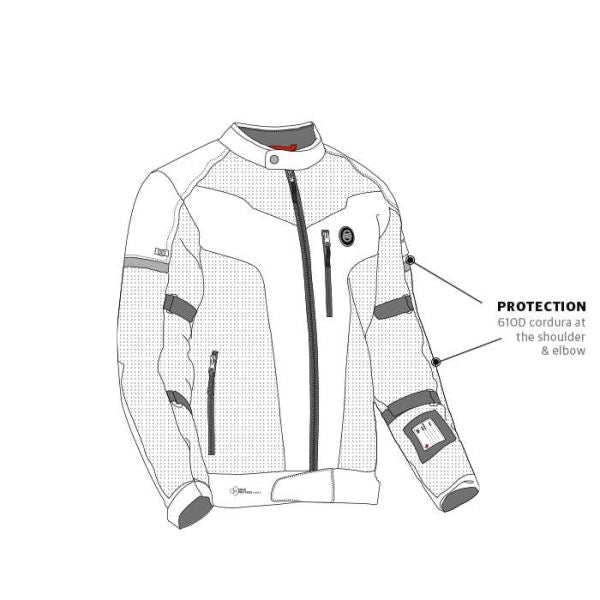 Royal Enfield Windfarer V2 Riding Jacket Blue - Image 6