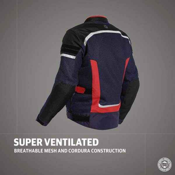 Royal Enfield Windfarer V2 Riding Jacket Blue - Image 3