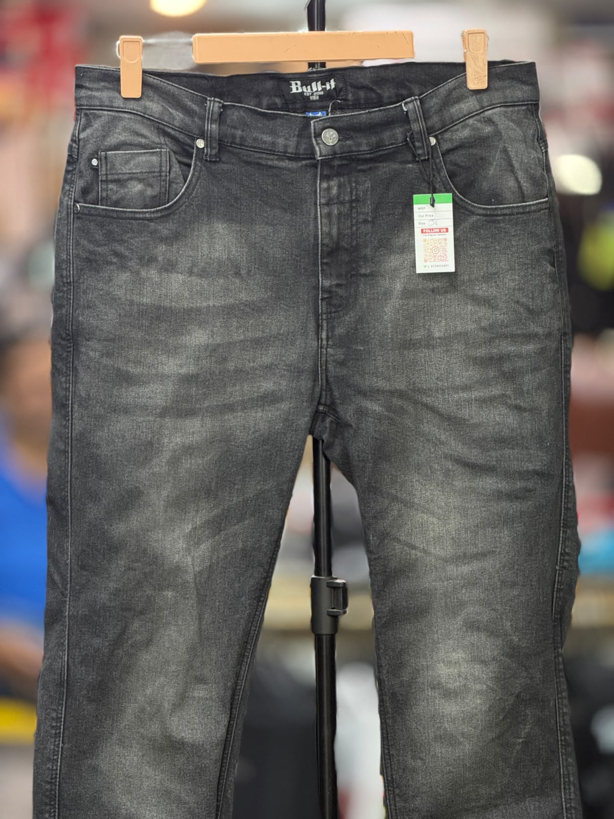 BULL IT RIDING DENIM RIDING PANT WITH LEVEL 2 PROTECTION SIZE 36 WAIST - Image 3