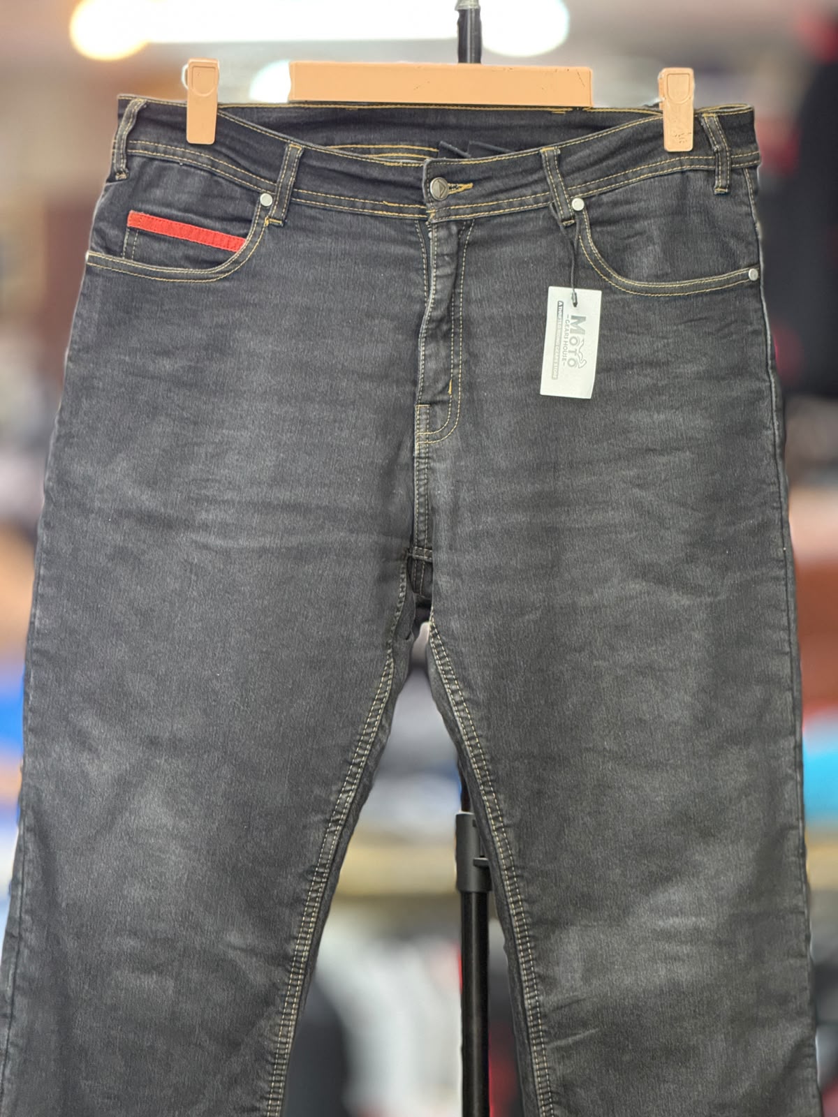 ROUTE ONE RIDING DENIM RIDING PANT WITH LEVEL 2 PROTECTION SIZE 34 WAIST - Image 2