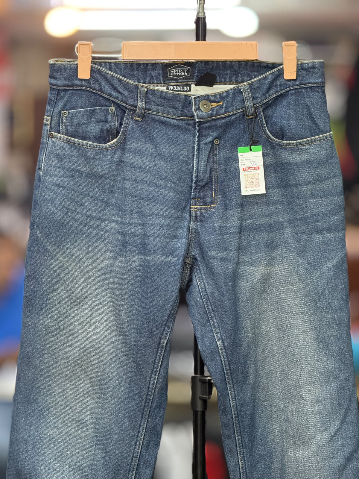 SPIRIT RIDING DENIM RIDING PANT WITH LEVEL 2 PROTECTION SIZE 32 WAIST - Image 2