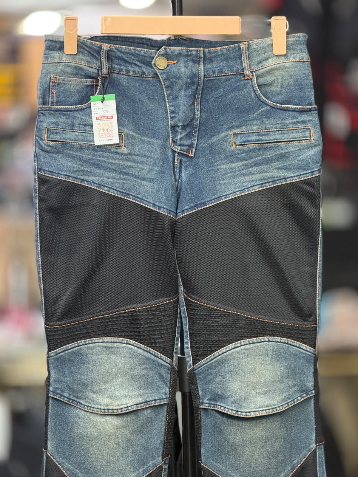 RIDING DENIM RIDING PANT WITH LEVEL 2 PROTECTION SIZE 30 WAIST - Image 2