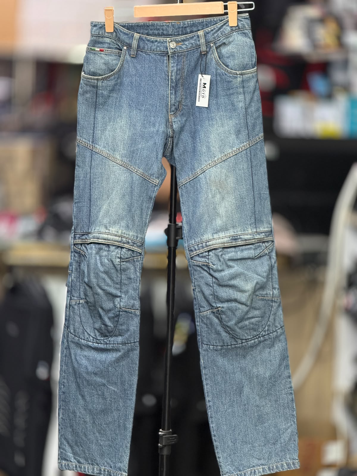 VANUCCI RIDING DENIM RIDING PANT WITH LEVEL 2 PROTECTION SIZE 30 WAIST