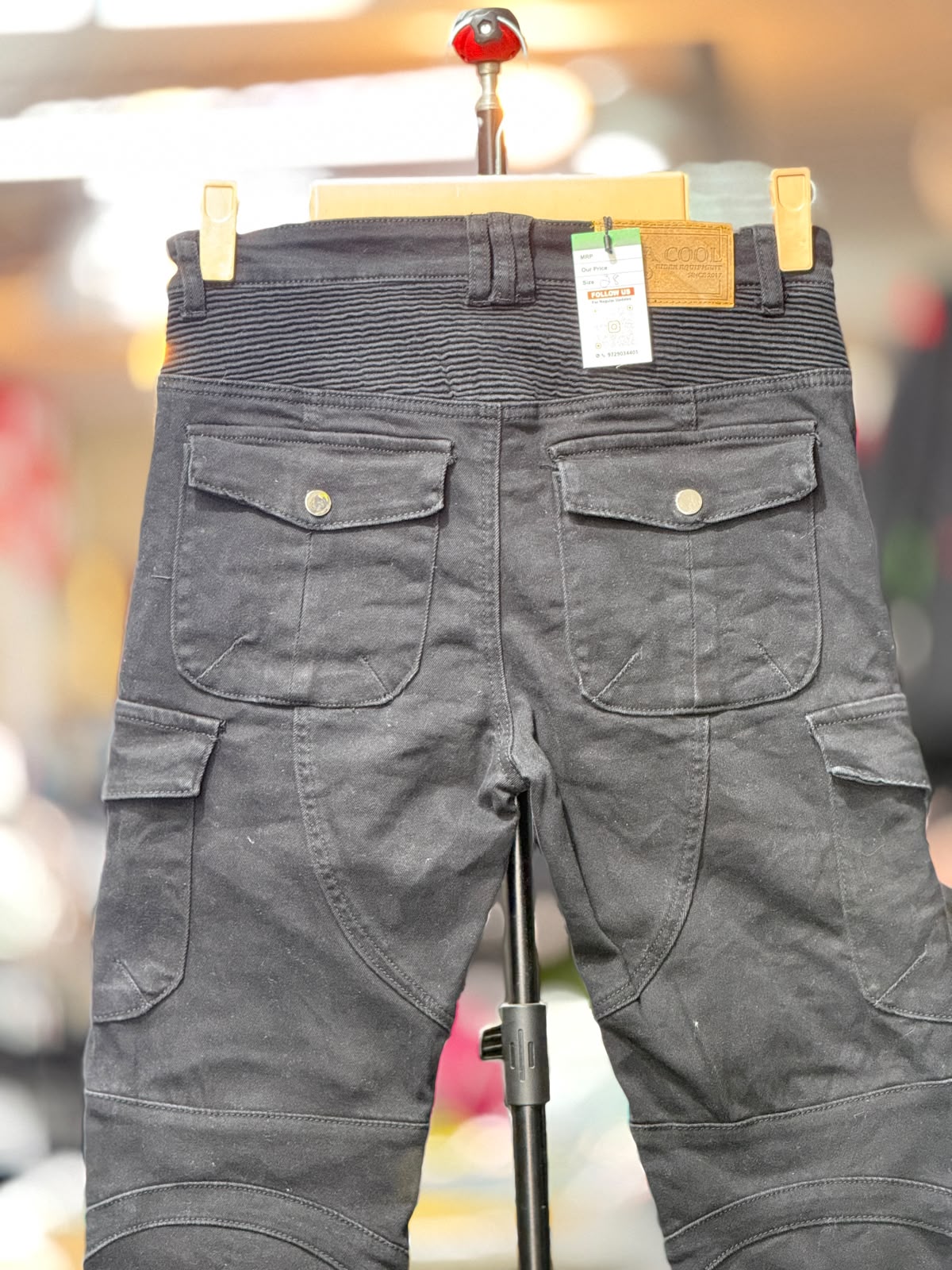 COOL RIDING DENIM PANT WITH LEVEL 2 PROTECTION SIZE 28 WAIST - Image 4