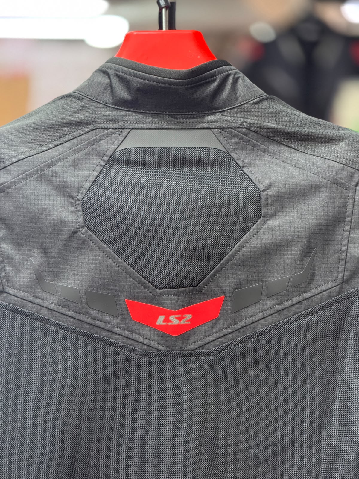 LS2 Garda Air Man Jacket Black Red - Image 3